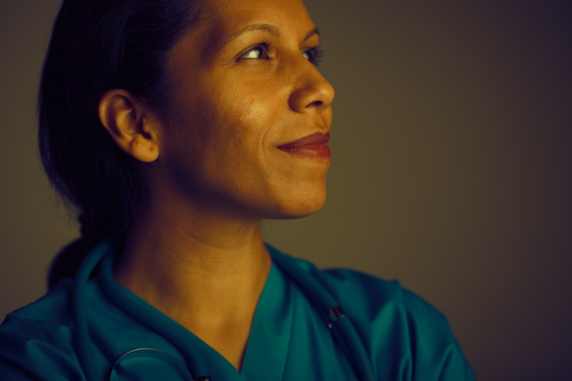 hopeful female doctor
